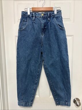 Frame Barrell Campus Denim Cropped High-Rise Jeans